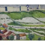 John Wells James, Walls Of Jerusalem, 1936, Oil On Board