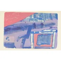 Robert Blackburn, Abstract Composition, Color Lithograph