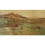Cynas Gray, Landscape, Watercolor