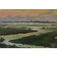 Volendam by Anna Brewster, Oil on Board, offered Jun 2019