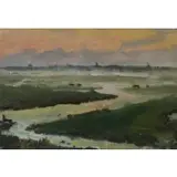 Anna Brewster, Volendam, Oil on Board