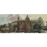 V. Plotnikov, Roman Landscape, Watercolor