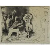 La Danse des Faunes by Pablo Picasso, 1957, Lithograph, offered Apr 2019