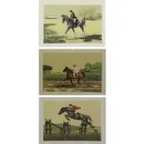 Mel Hunter, Untitled, Lot of Three Equestrian Lithographs