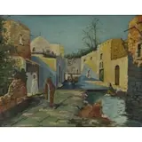 John Emmet Sheridan, Orientalist Scene, Oil on Board