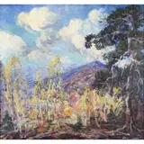 Dorothea M. Litzinger, Landscape, Oil On Canvas