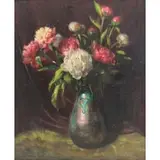 Mikhail Rundaltsov, Floral Still Life, Oil on Canvas