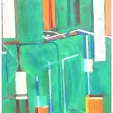 Athanasios Zacharias, Distillate Phase 3, 1963, Oil On Canvas