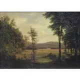 Johann H Schilbach, Landscape, Oil on Canvas