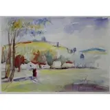 M. Color Lithograph Veider, Landscape