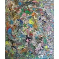 Hyo Soo Kim, Abstract Composition, Acrylic On Canvas