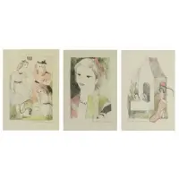 Marie. Three Laurencin, Untitled, Color Lithographs