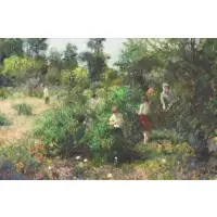 Strawberry Field by Richard Schmid, Oil on Canvas, offered Oct 2018