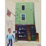 Vjekoslav Radoicic, Portobello London Studio 1979, Gouache (?) on Canvas