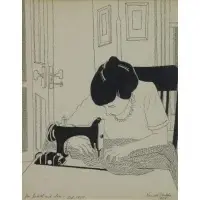 Kenneth Stubbs, For Judith and Ira - Feb. 1957, Ink on Paper