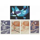 Viola Burley. Five Leak, Bluez, Works: 1 Monoprint & 4 Lithographs