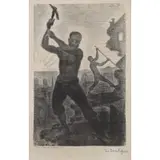Paul Signac, Les Demolisseurs, 1896, Lithograph