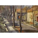 Alfred S. Mira, Mount Vernon, NY, 1930, Oil on Board