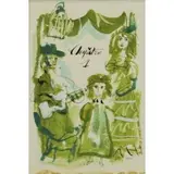 Antoni Clavé, Chapitre 1, Gouache on Paper "Chapitre 1" Signed lower right