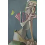 Alexander Rikhter, Seated Nude, Oil on Canvas