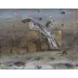 Lucien Dulfan, Untitled (Winged Figure), Oil on Canvas