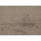 fusain de Mesdag collection particuilierede a Haye by Hendrik Willem Mesdag, Ink on Canvas, offered Feb 2018