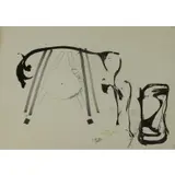 Mark di Suvero, Computable for Durer forever, Black ink, pencil and Pentel on paper