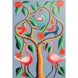 G. Oil on Canvas Thomas, Birds In Tree