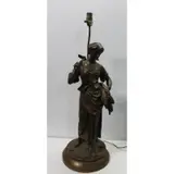 Eugène-Antoine Aizelin, Glaneuse, Bronze Sculpture "Glaneuse"