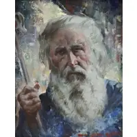 Father Time by Arthur Meltzer, Oil on Board, offered Nov 2017
