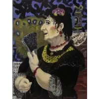 Lucile Blanch, Spanish Woman, Oil on Board