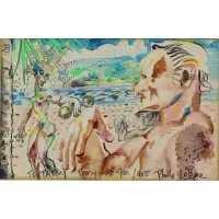 Phoebe Legere, To Patsy Patsy and Joe, Watercolor on Paper