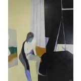 Tadashi Asoma, Female Figure in Interior
