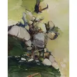 Linda Cross, Riverbank, 1995, Acrylic on Paper