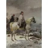 Sebastian De Albertis, Garibaldi in Dijon, Oil on Canvas, c