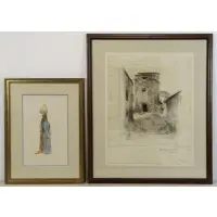 1906 by Henry Bacon, Two Works on Paper, offered Sep 2017