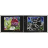 Hananiah. Two Harari, Untitled, Pastels on Paper
