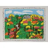 Faith Ringgold, Here Comes Moses, 2014, Lithograph
