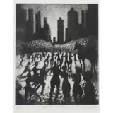 Bill Jacklin, After the Event I, 2000, Etching with Aquatint