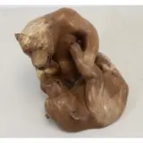 Graham Pettman, Identified by old paper label on base, Carved Marble Bear