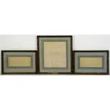 Raymond De La Fage, Untitled, Three (3) Ink on Paper Drawings