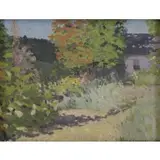 Gertrude Gardner, Redding, Conn., Oil on canvas laid on board