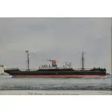 Giovanni Luzzo, SS Jolee - Philadelphia - Venice 31-10-1924, Watercolor