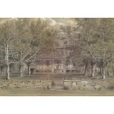 William Miller, Cornell Homestead, Scarsdale, NY, Watercolor