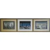 Theodore Hancock, Untitled, Three New York Watercolors