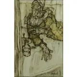 Claude Weisbuch, La Loge, Oil on Canvas "La Loge"