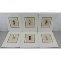 Max Karl Tilke, Judith., Set of 6 Ink and Watercolor Costume Designs