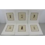 Max Karl Tilke, Judith., Set of 6 Ink and Watercolor Costume Designs