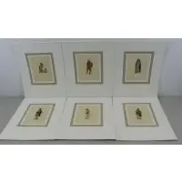Max Karl Tilke, Judith., Set of 6 Ink and Watercolor Costume Designs