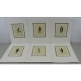 Max Karl Tilke, Judith., Set of 6 Ink and Watercolor Costume Designs
